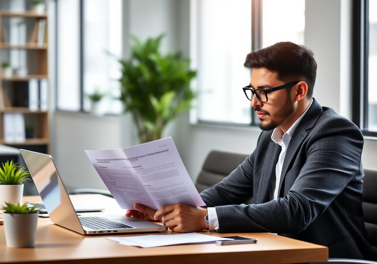 Especialista PHD analisando laudo psicossocial